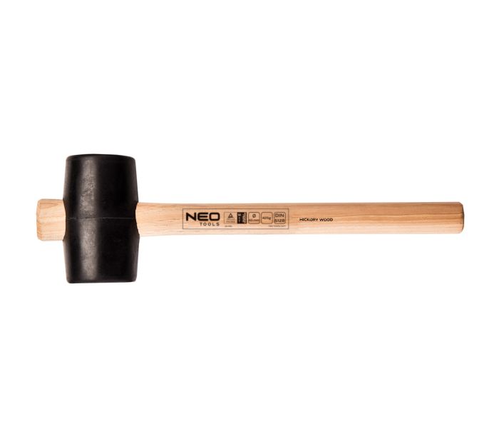 Киянка гумова 65 мм/425 г, рукоятка з гікорі NEO TOOLS ( 25-052)